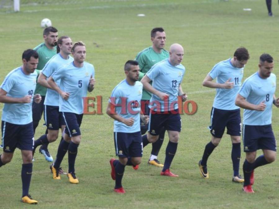 Así fue el primer entreno de Australia en territorio hondureño