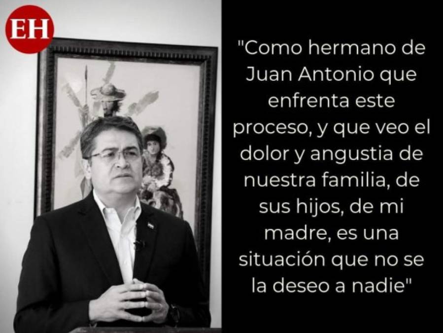 Las frases de JOH en el décimo día de juicio contra su hermano Tony