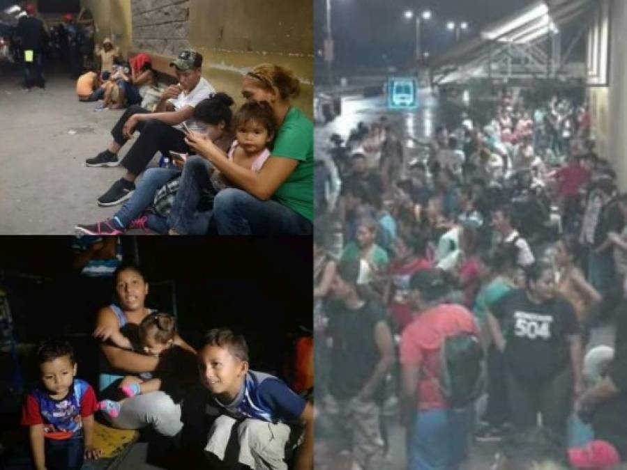 Las primeras imágenes que deja la caravana de hondureños que partió hacia EEUU