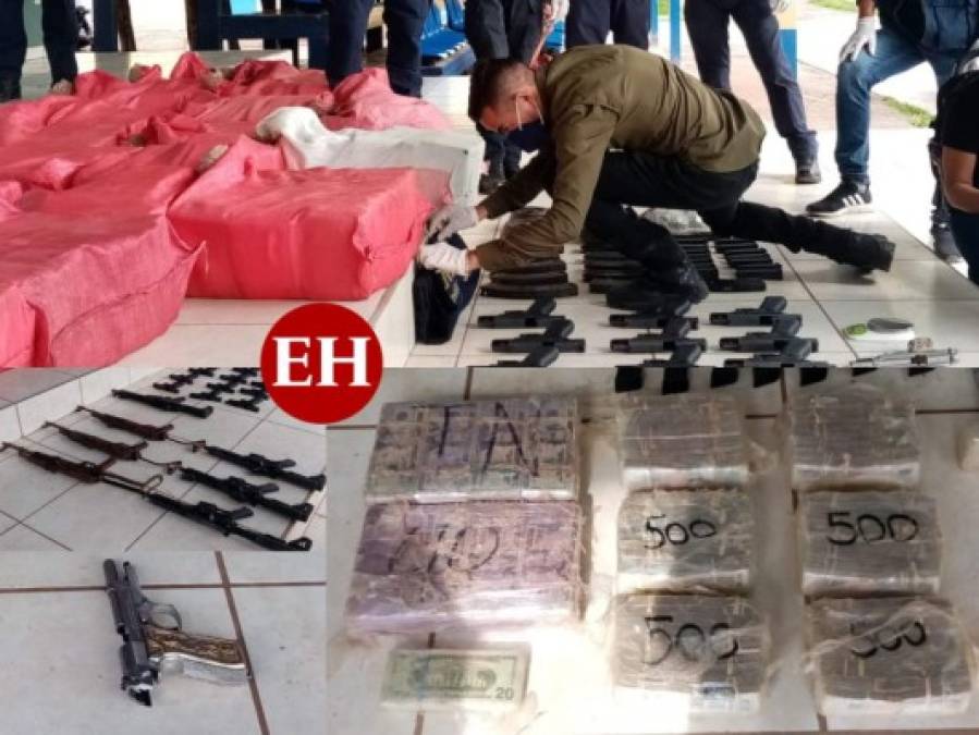 Droga, paquetes de dinero, AK-47 y AR-15: decomisos en Colón (FOTOS)