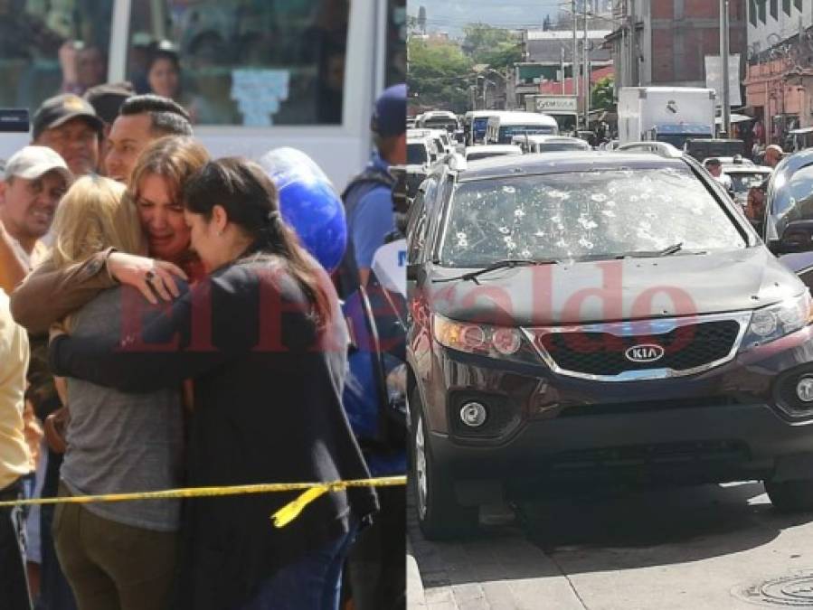 Desgarradoras fotos tras el tiroteo en el barrio Guanacaste de la capital