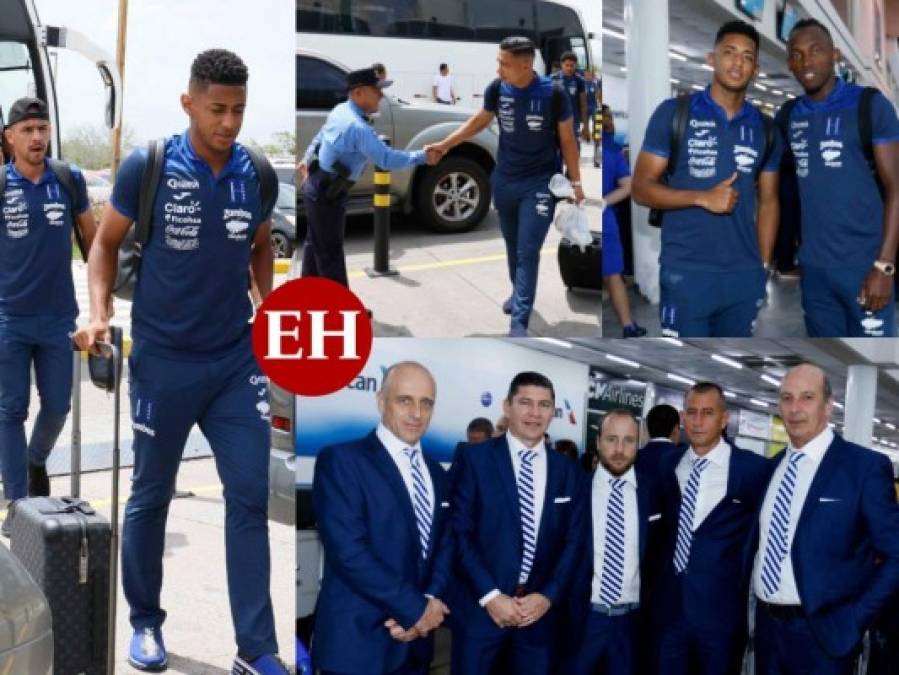 Selección de Honduras partió a Miami para jugar la Copa Oro