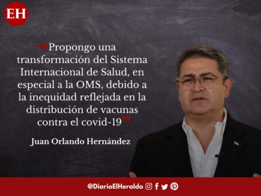 Las frases del presidente Juan Orlando Hernández en su discurso en la ONU