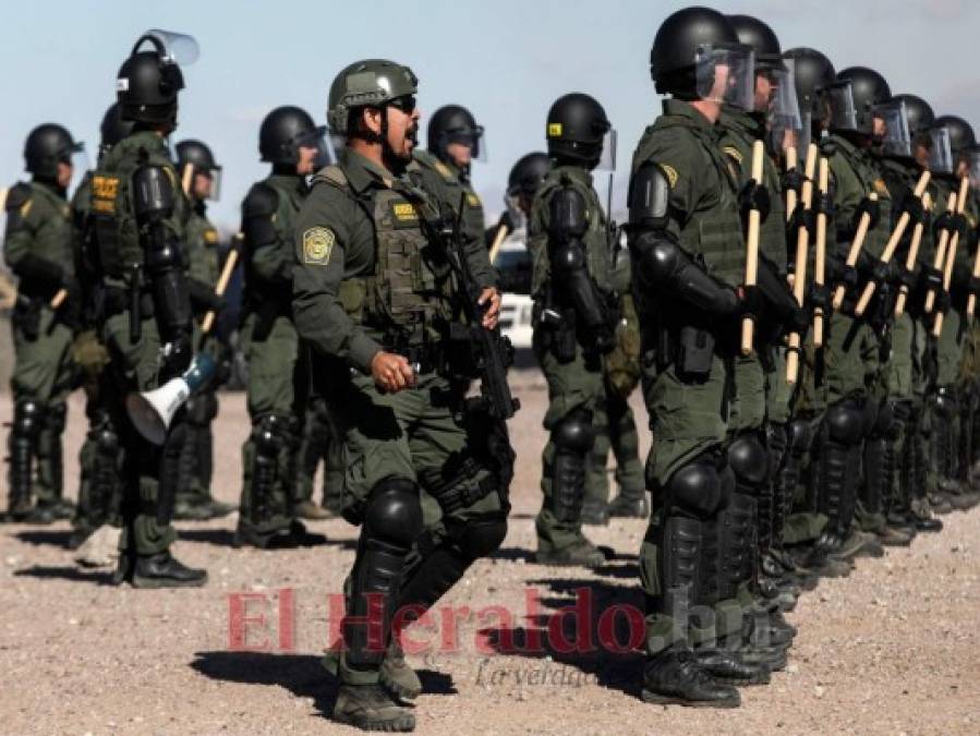 FOTOS: Así se prepara la patrulla fronteriza para detener a migrantes de la caravana