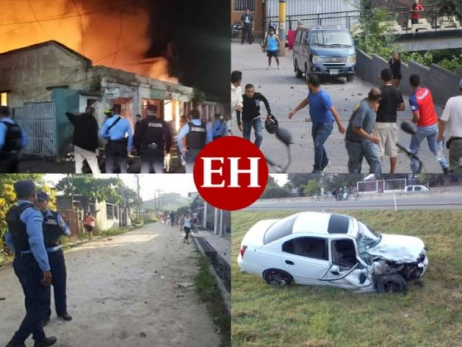 Los hechos violentos y tragedias que marcaron este domingo en Honduras