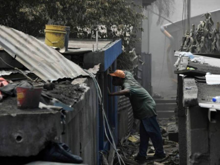 Así quedaron las viviendas de las familias guatemaltecas luego de la erupción del volcán de Fuego