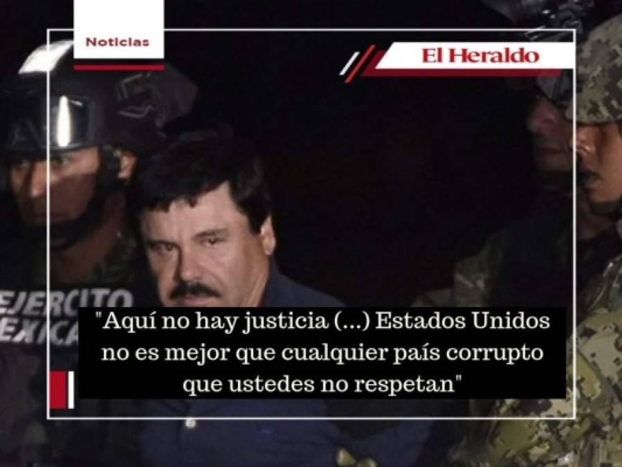 Las 8 frases de 'El Chapo' Guzmán al ser condenado a cadena perpetua