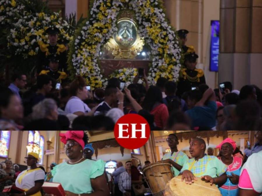 FOTOS: Así rindió honor la Pastoral Garífuna a la Virgen de Suyapa