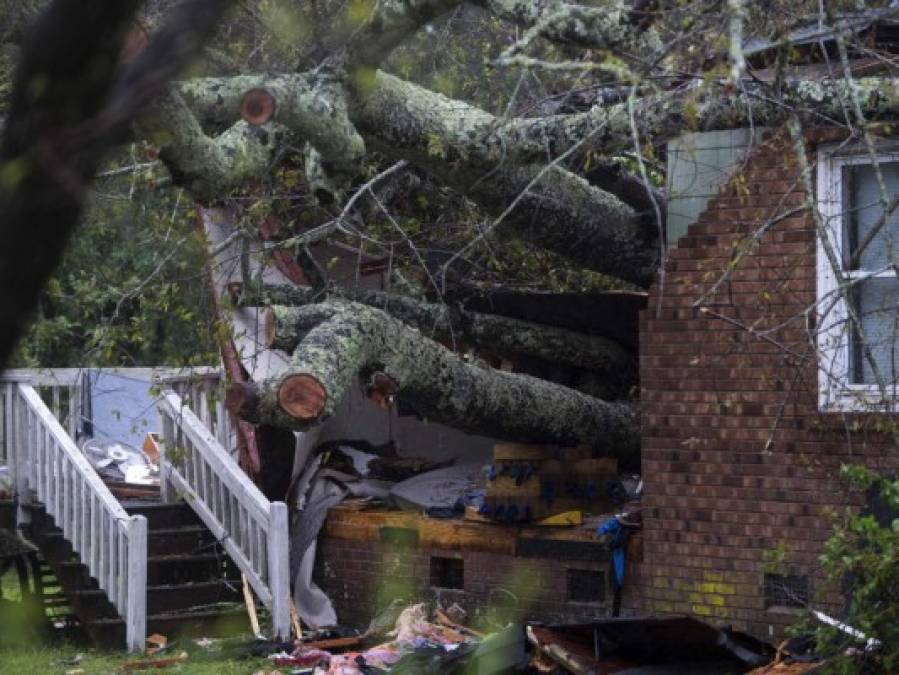 Los destrozos que deja hasta el momento la tormenta Florence