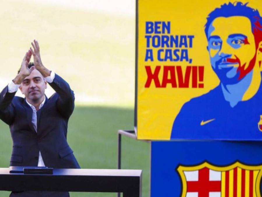 Así fue el regreso de Xavi Hernández al Camp Nou como nuevo entrenador del Barcelona