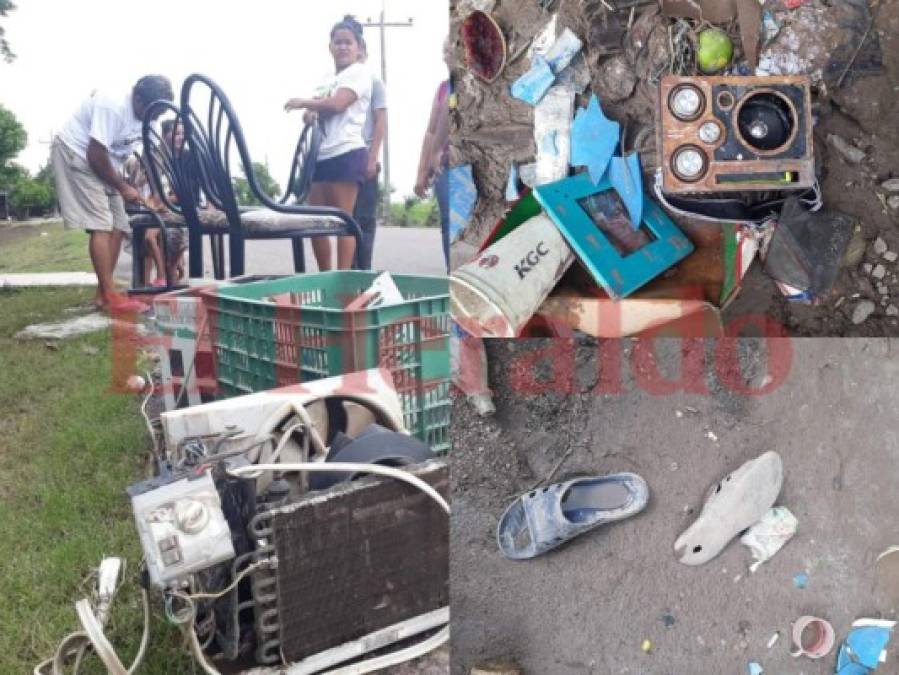 FOTOS: El drama que viven decenas de familia en la zona sur de Honduras tras las lluvias