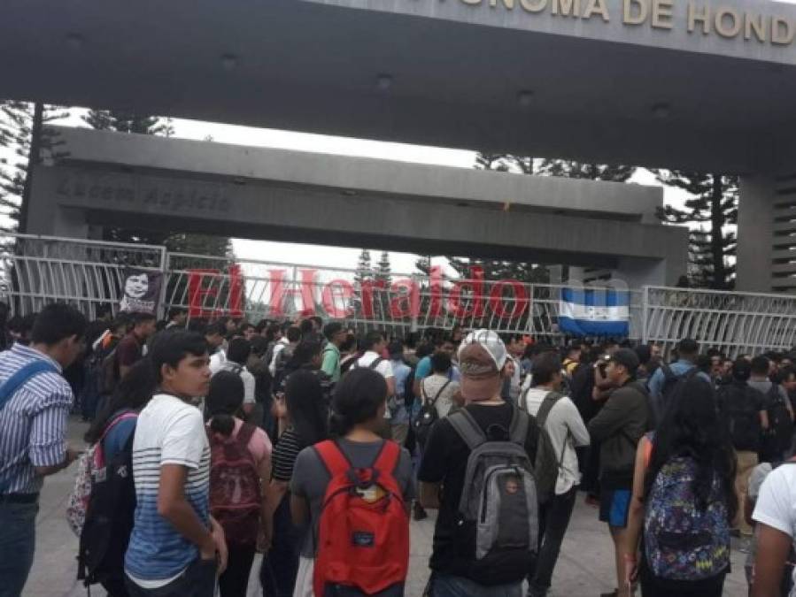 FOTOS: Tomas en la UNAH en la recta final del primer período 2019