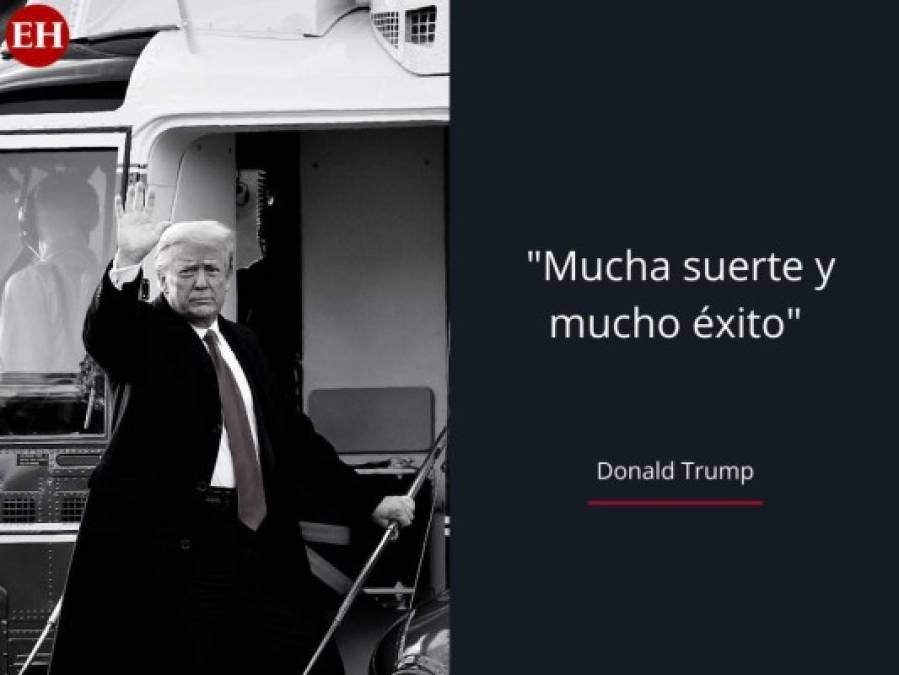 Las mejores frases de Donald Trump durante su último discurso como presidente de EE UU (FOTOS)