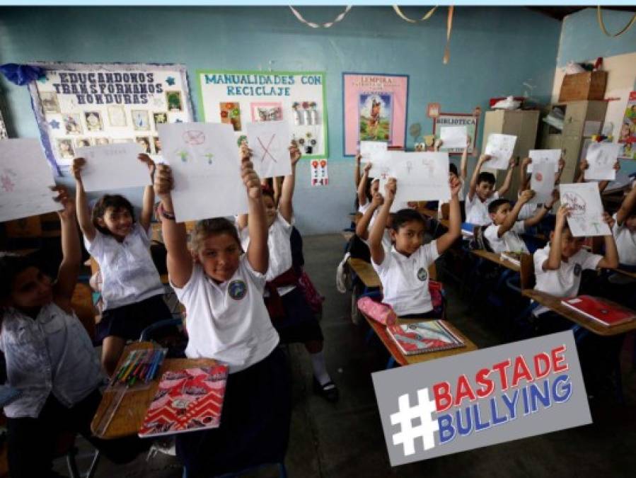 Niños en escuelas se pronuncian contra el bullying por medio de dibujos