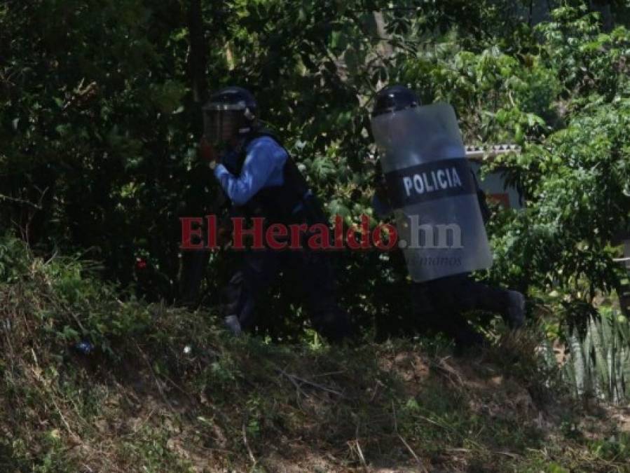 FOTOS: Lo que no se vio de las protestas contra proyecto en La Tigra