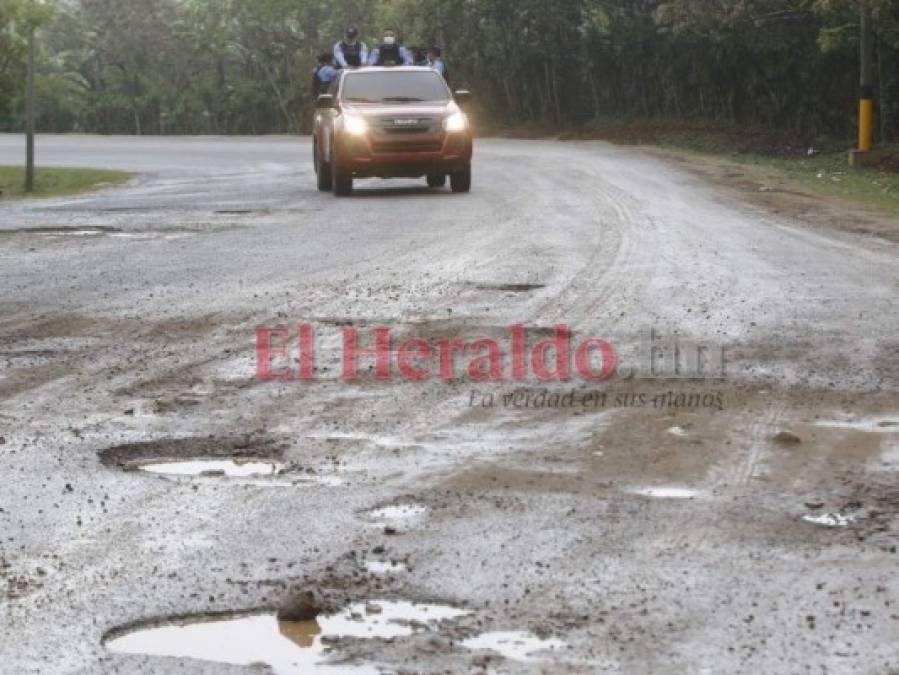 Protestan por mal estado de carreteras hacia la zona occidental y central de Honduras (Fotos)  