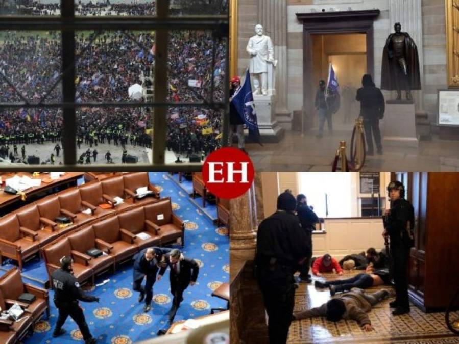 Las imágenes de la violenta invasión en el Capitolio de Estados Unidos