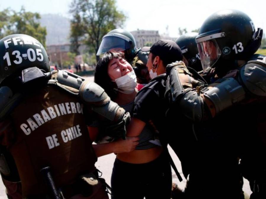 Las fotos más impactantes de las violentas protestas en Chile