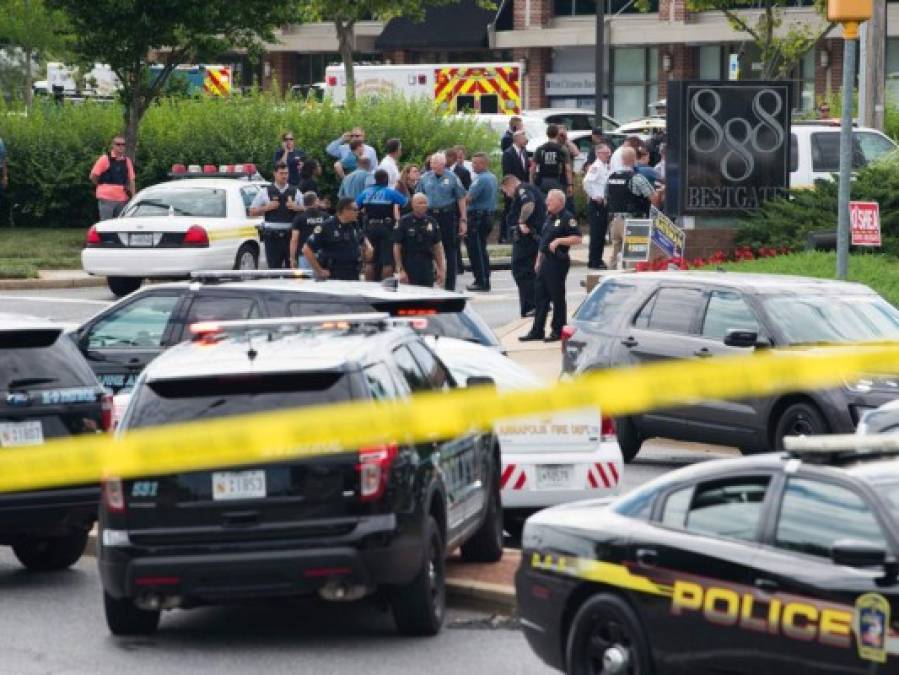 Las devastadoras fotos del tiroteo en The Capital Gazette, el diario de Maryland