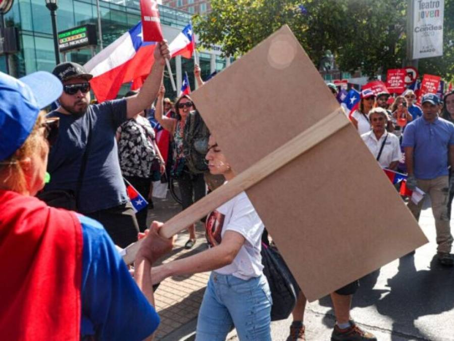 Destrozos y policías heridos: las violentas protestas en Chile (FOTOS)