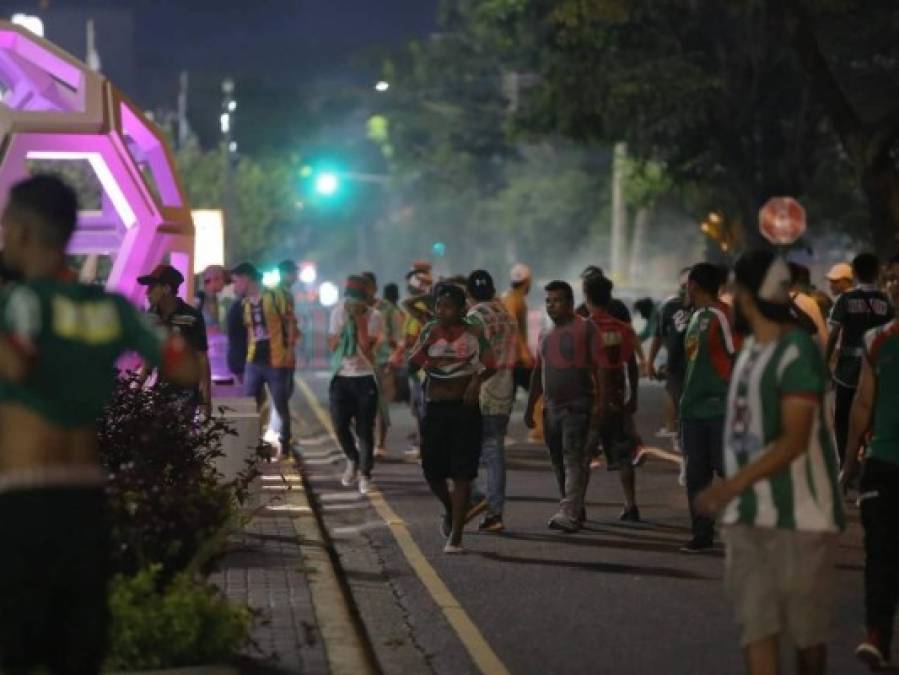 El 'clásico por la paz', entre Real España y Marathón, se convierte en zafarrancho