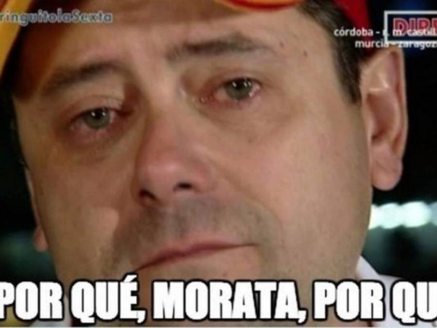 Álvaro Morata y su fuera de juego deja ola de memes