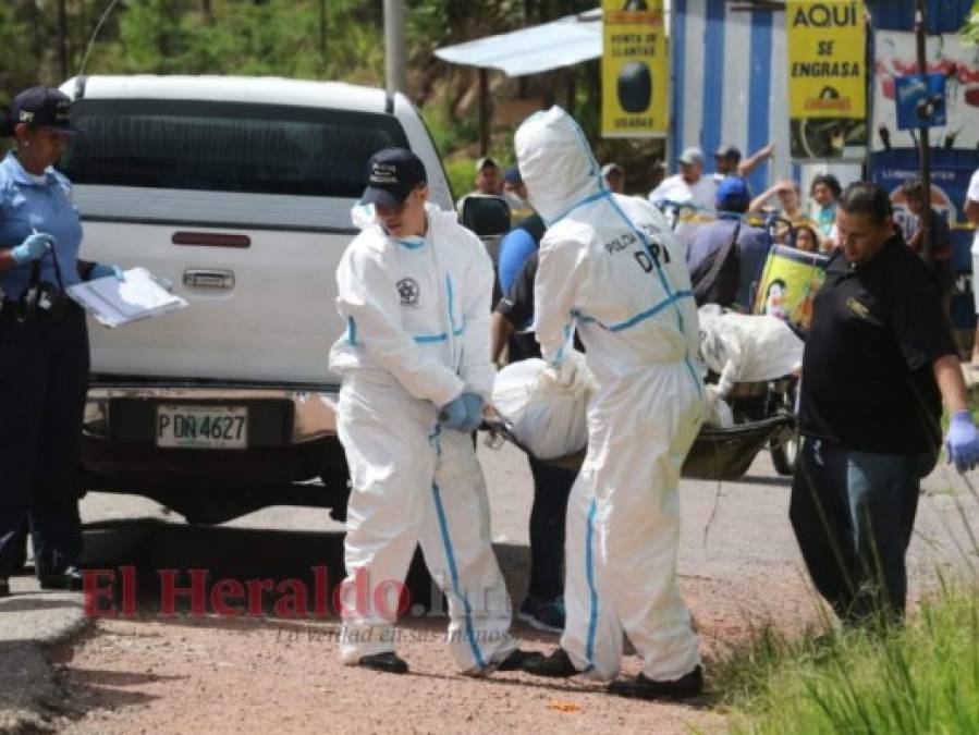 FOTOS: Escena donde asesinaron a mujer de Lucio Rivera, un exjefe criminal