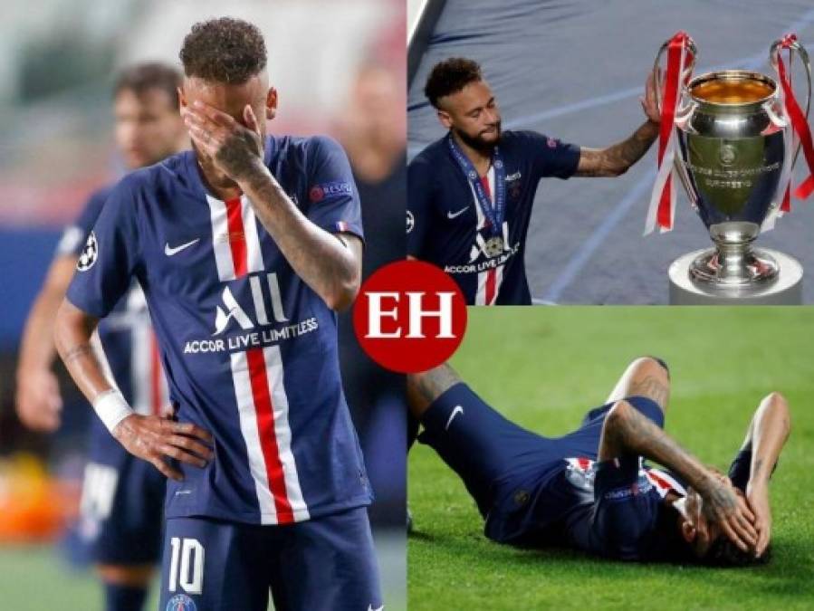 El llanto del brasileño Neymar tras la caída parisina (FOTOS)
