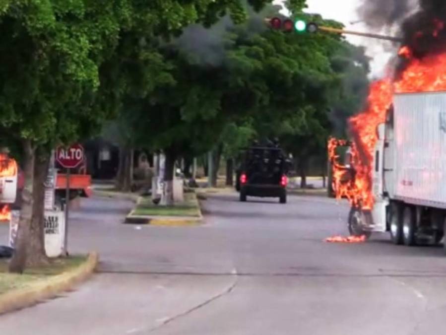 Las fotos más impactantes de las balaceras en Culiacán por captura del hijo de 'El Chapo'