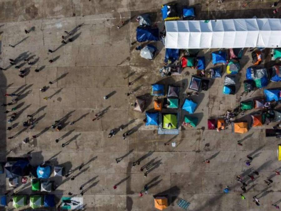 FOTOS: Así viven los migrantes de la caravana que solicitaron visa humanitaria en México