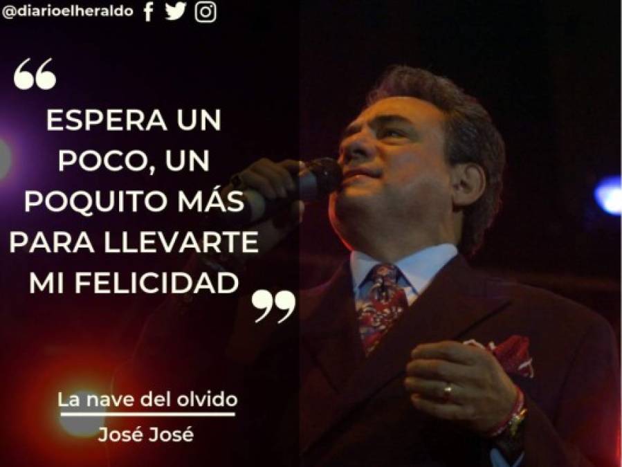 FOTOS: Las frases más románticas de las canciones de José José