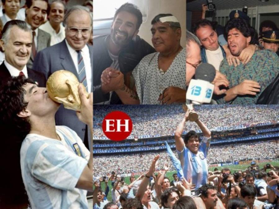 Imágenes que marcaron los momentos de gloria y derrota de Maradona  