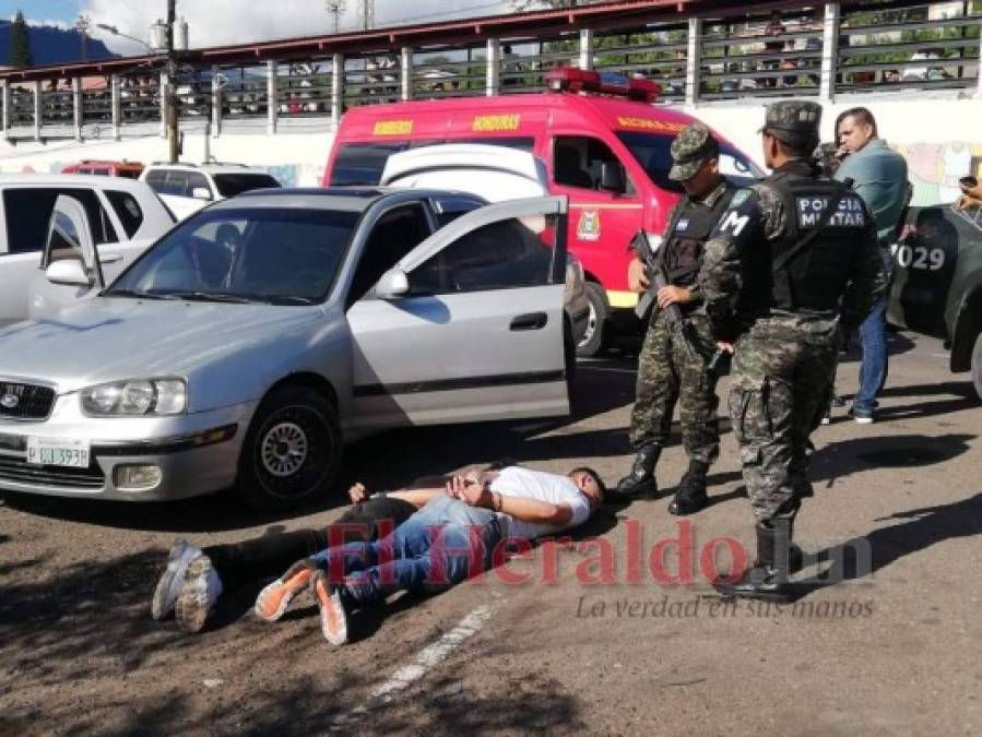 FOTOS: Así fue la captura de tres presuntos secuestradores que mataron a quien llevaban raptado en la capital de Honduras