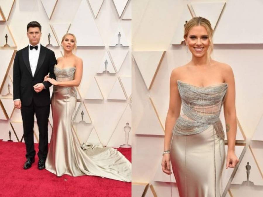 FOTOS: El sensual vestido de Scarlett Johansson que marcó sus curvas en los Oscar 2020