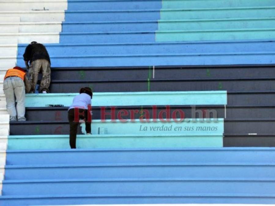 Así luce el Nacional con la instalación de un mega escenario para la toma de posesión  