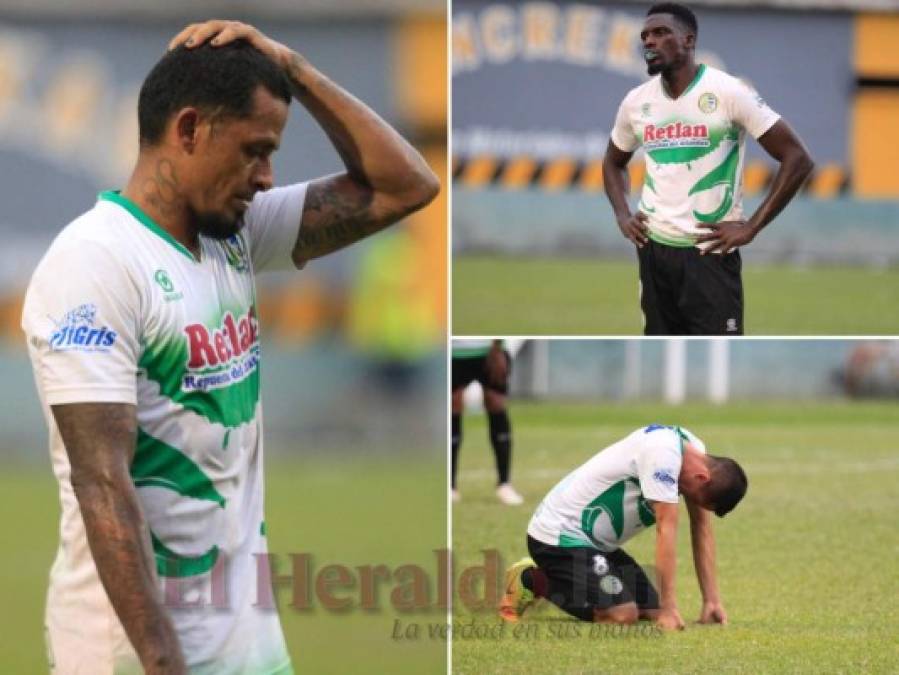 FOTOS: La tristeza en los jugadores del Juticalpa por tener un pie en el descenso