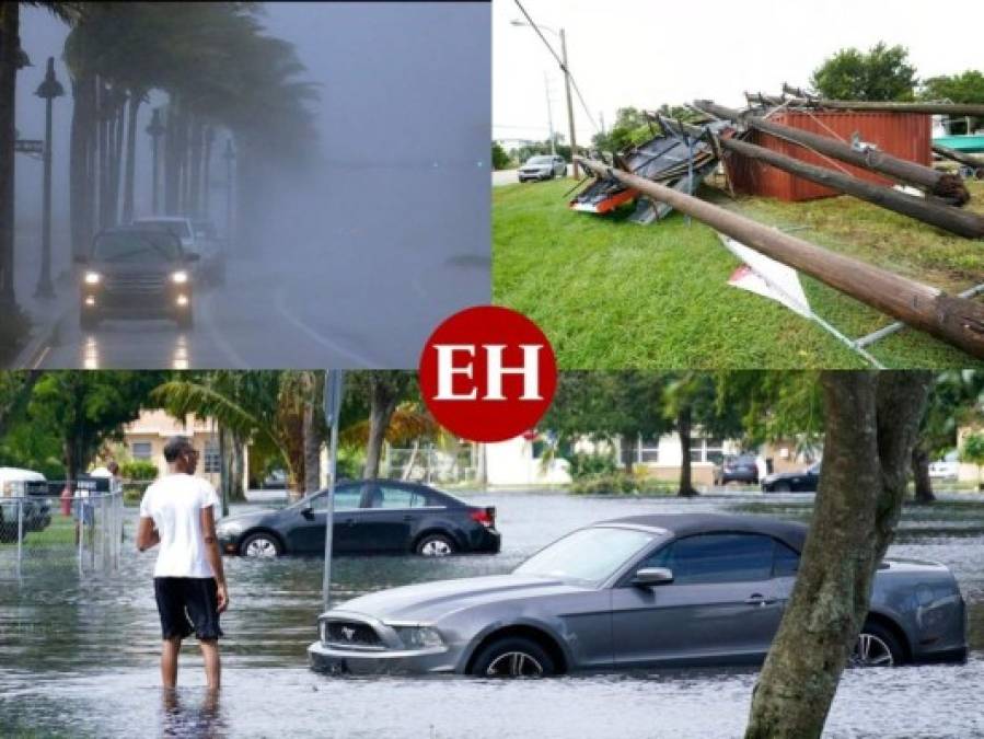 Las imágenes: Eta lleva aguaceros a las calles ya inundadas de Florida