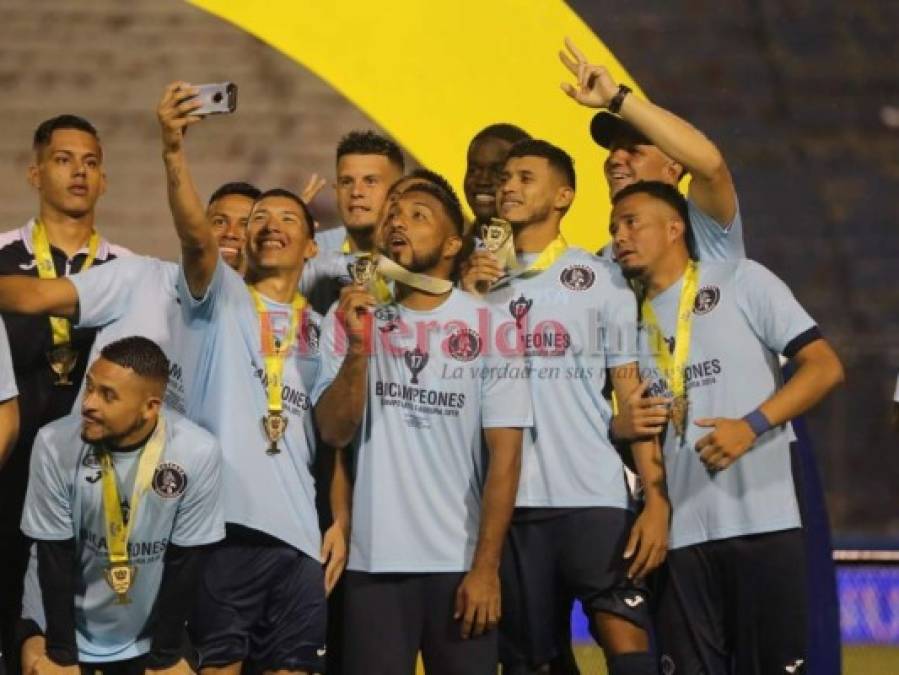 FOTOS: La celebración de Motagua tras conquistar la copa 17 ante Olimpia