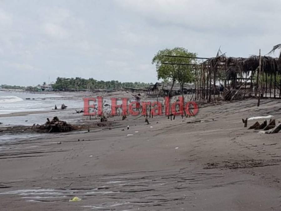 FOTOS: Los daños provocados por fuerte oleaje en la playa de Cedeño