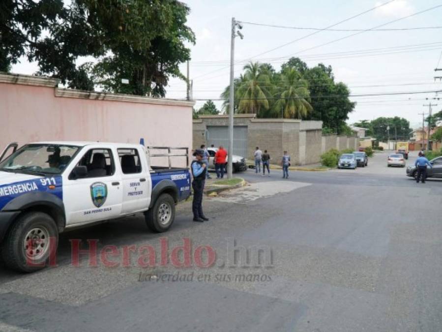 FOTOS: Escena donde conductor embistió a sicario que lo intentó asesinar en San Pedro Sula