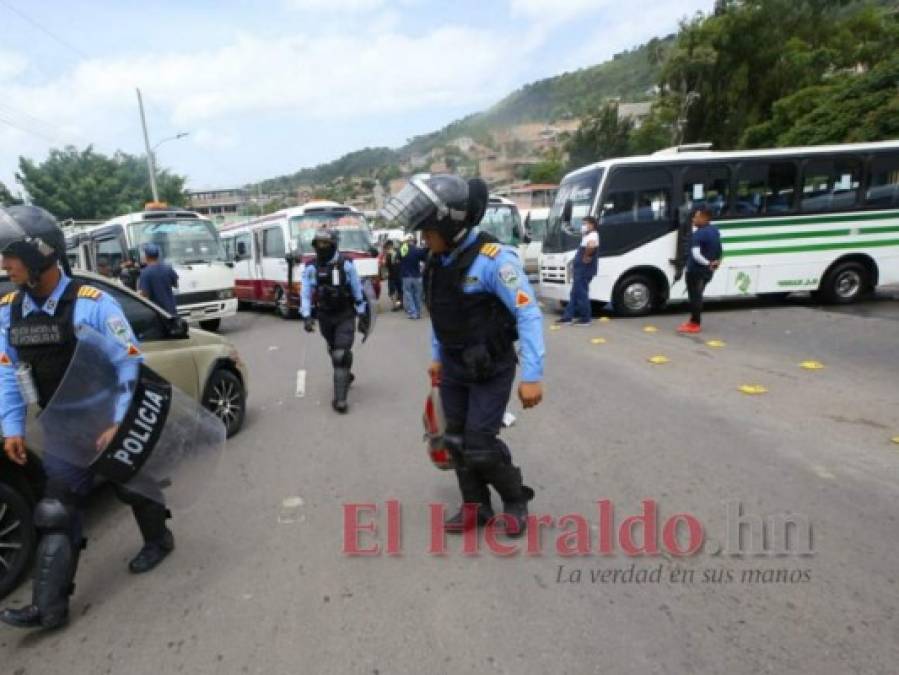 Así fue el caos que causó el paro de transporte en la capital de Honduras