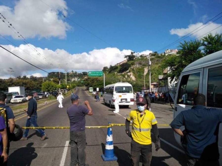 En imágenes: El drama de familiares de conductor asesinado este jueves en la capital  