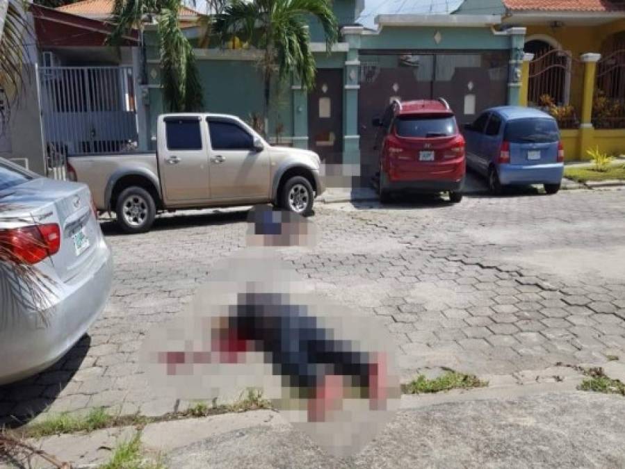 Así quedó la escena de la masacre en Jardines del Valle en SPS