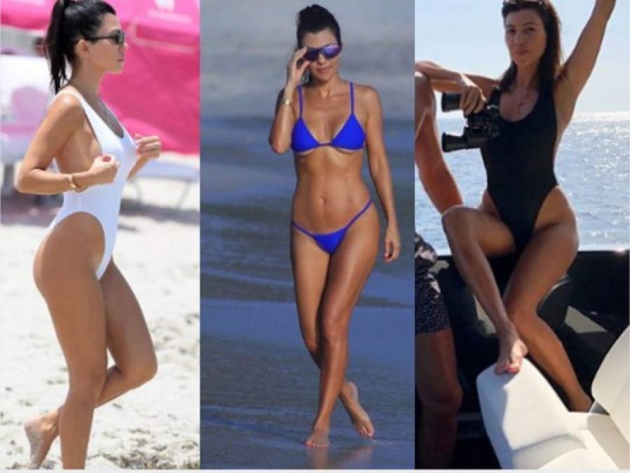 Las mejores fotos de Kourtney Kardashianen traje de baño