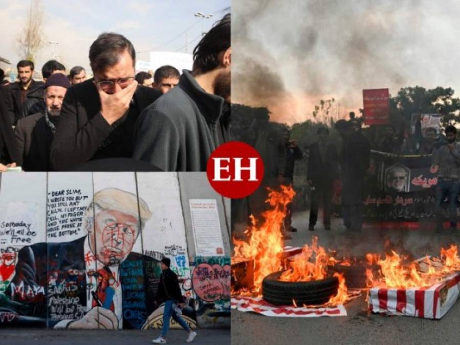 Llanto y sed de venganza: las protestas en Irán por el asesinato de Soleimani