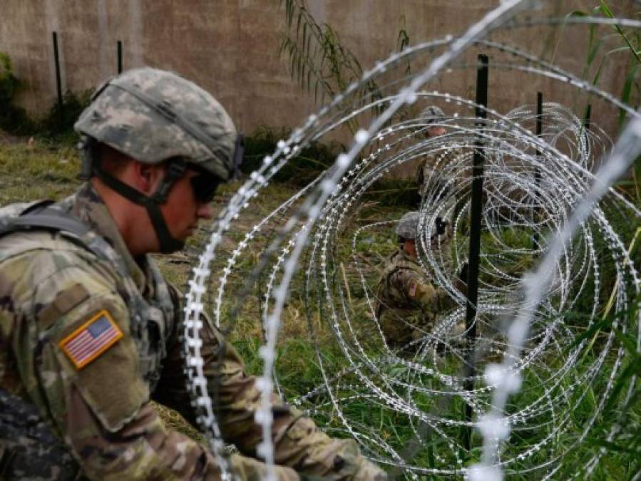 FOTOS: Así resguarda Estados Unidos su frontera sur ante la llegada de caravana migrante