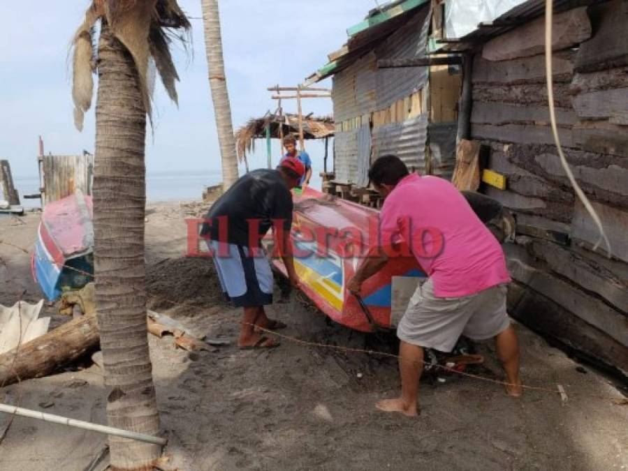 FOTOS: Los daños provocados por fuerte oleaje en la playa de Cedeño