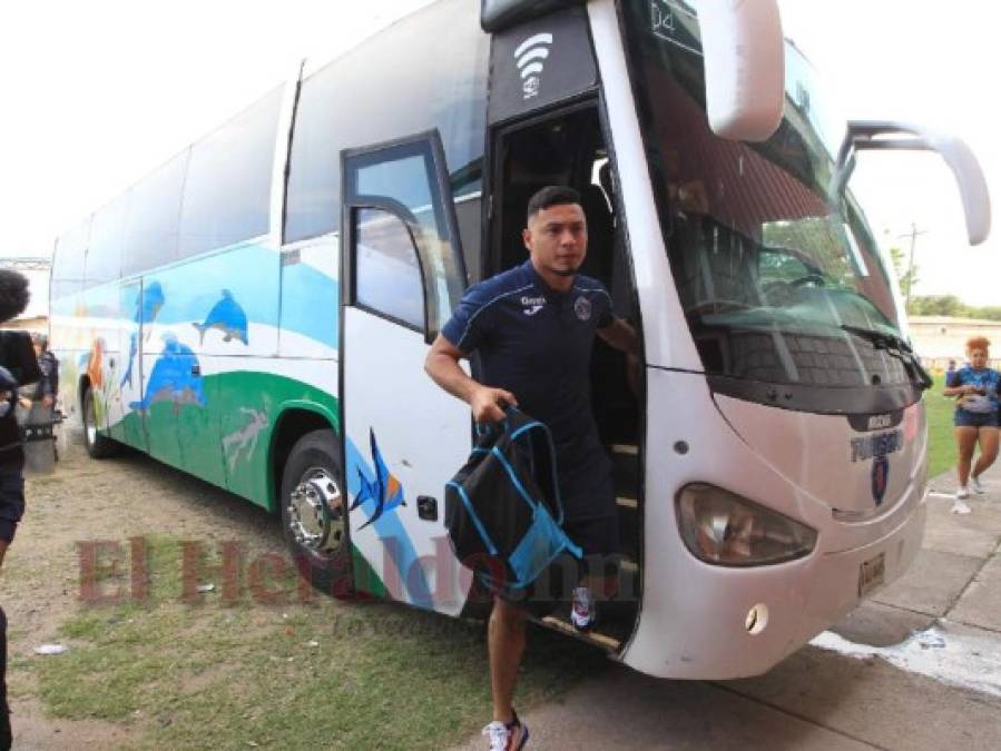 FOTOS: La hermética llegada de Motagua al Carlos Miranda para el clásico