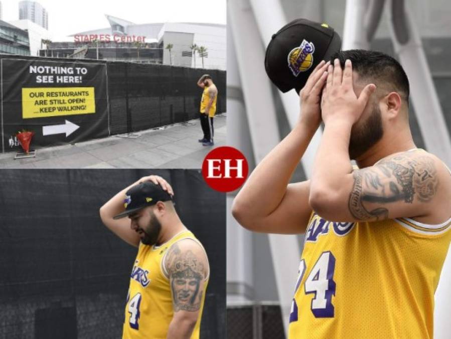 FOTOS: Fan en estado de shock por muerte de su ídolo Kobe Bryant