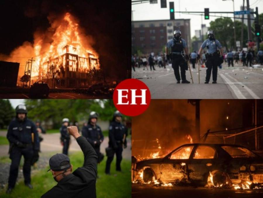 Fuertes manifestaciones en Minneapolis dejan un muerto y varios edificios en llamas (FOTOS)  